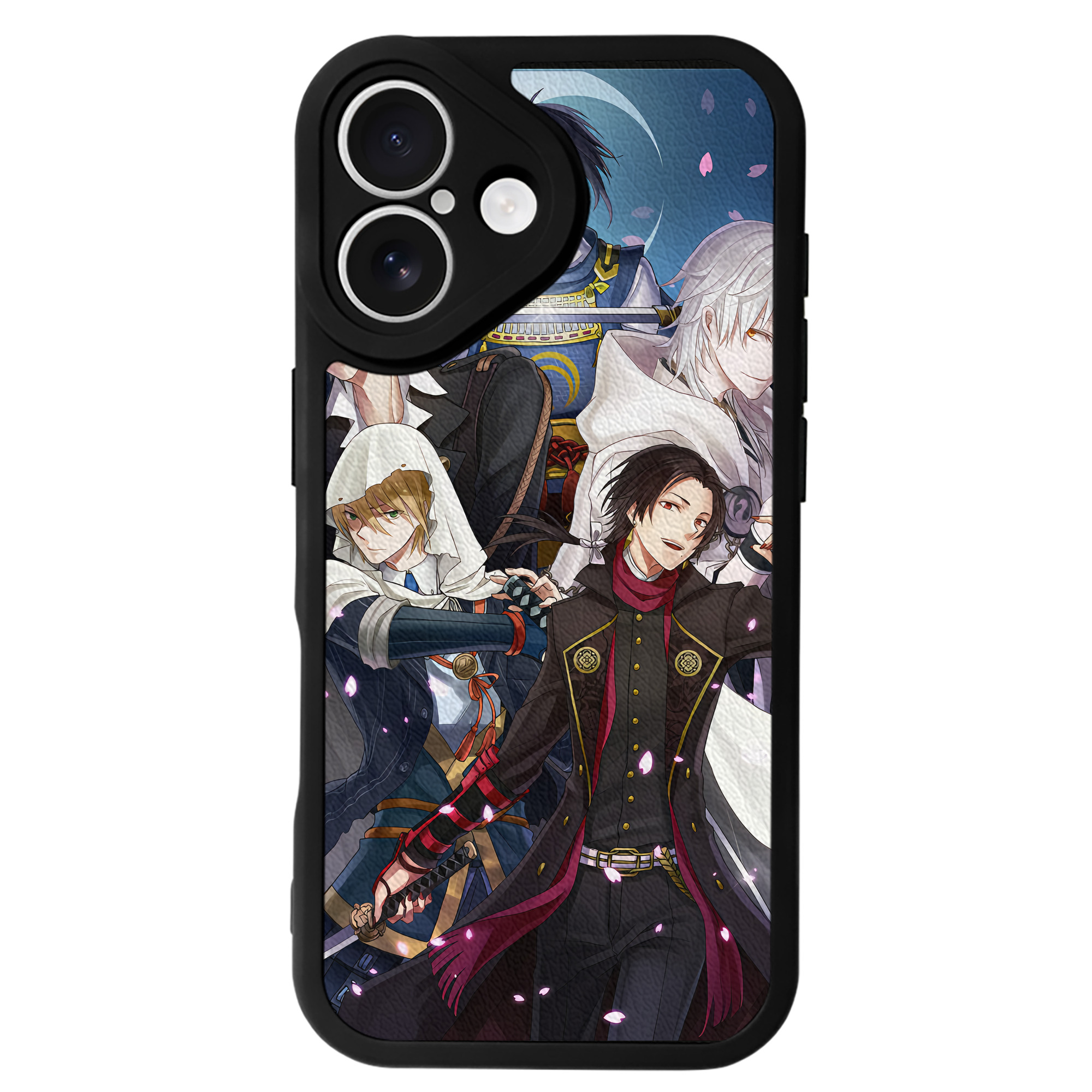 （画像用） 刀剣乱舞 Touken Ranbu 【iPhone 16シリーズ対応】シリコンスマホケース（レザー調） 材質：シリコン